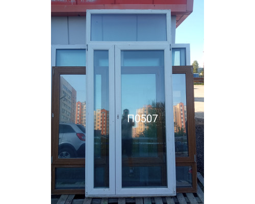 Балконная дверь б/у 2550×1200